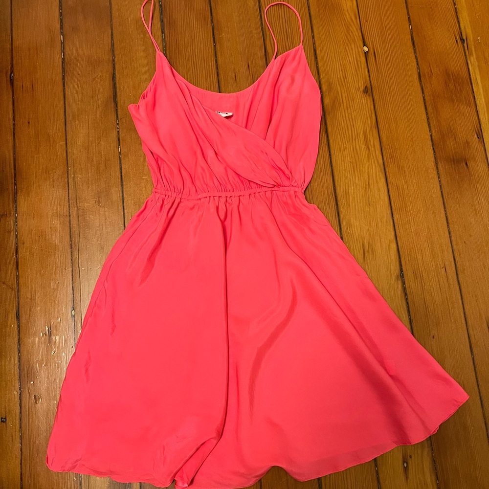 Silk Pink Mini Dress